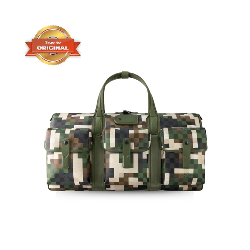 [True-to-ORIGINAL] Louis Vuitton LV Trail Keepall 55 Bag Green For Men 21,7in/55cm M24454