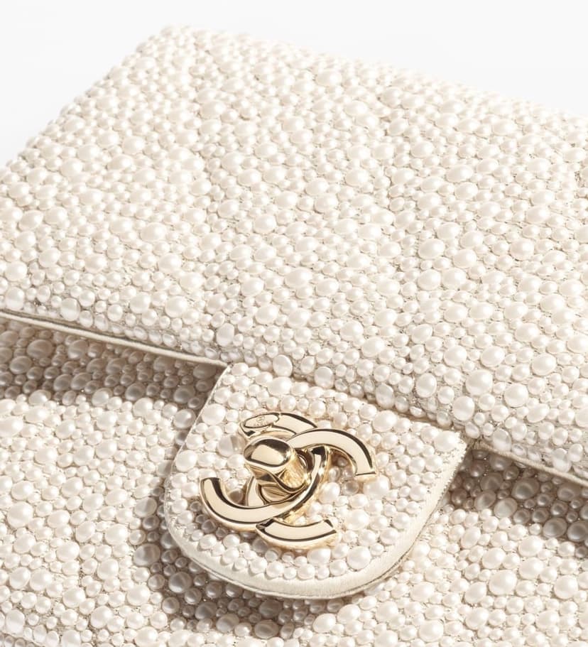 [True-to-ORIGINAL] Chanel Evening Bag White 8.3in/21cm For Women AS4297-B19439-NAFIV