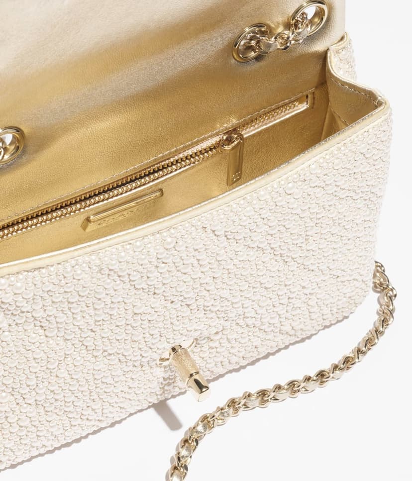 [True-to-ORIGINAL] Chanel Evening Bag White 8.3in/21cm For Women AS4297-B19439-NAFIV