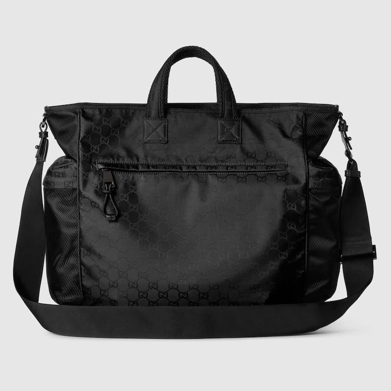 Gucci Large GG Tote Bag Black For Men 15in/38cm ‎‎818962 FAEEE 1062