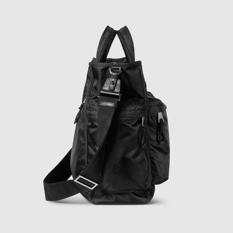 Gucci Large GG Tote Bag Black For Men 15in/38cm ‎‎818962 FAEEE 1062