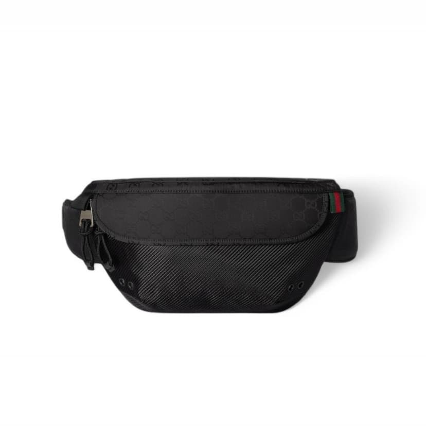 Gucci Small GG Belt Bag Black For Men 12.6in/32cm ‎804262 FAD76 1047