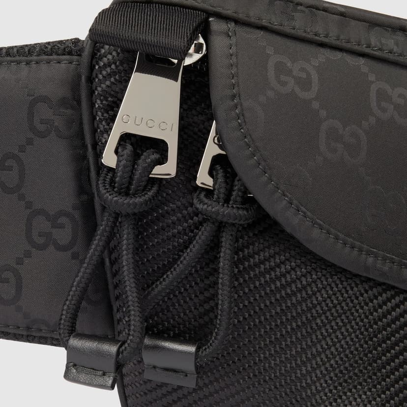 Gucci Small GG Belt Bag Black For Men 12.6in/32cm ‎804262 FAD76 1047