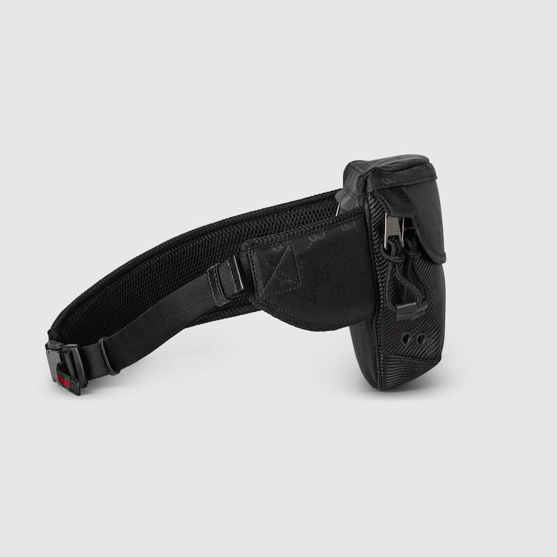 Gucci Small GG Belt Bag Black For Men 12.6in/32cm ‎804262 FAD76 1047