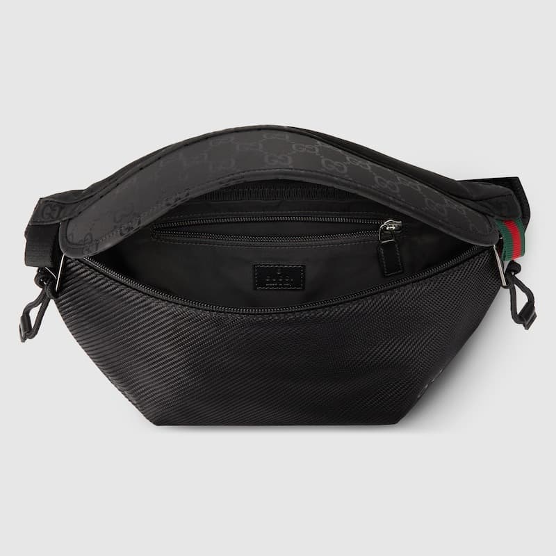 Gucci Small GG Belt Bag Black For Men 12.6in/32cm ‎804262 FAD76 1047