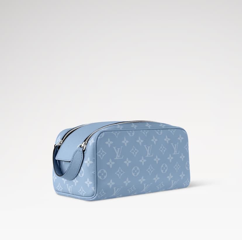 Louis Vuitton Dopp Kit Sky Blue For Men 11in/28cm M14125
