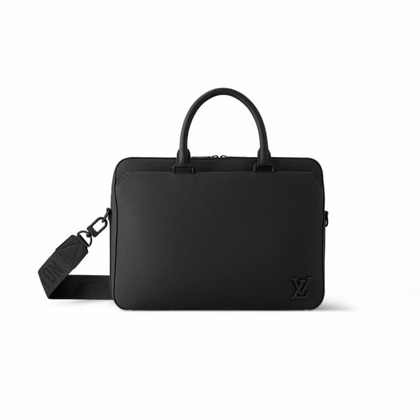 Louis Vuitton Pilot Briefcase Black For Men 15.4in/39cm M23778
