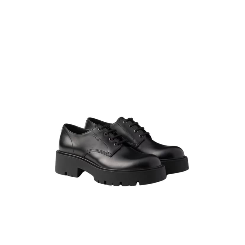 Prada Brushed Derby Black For Men - 2EG460_B4L_F0002_F_G000