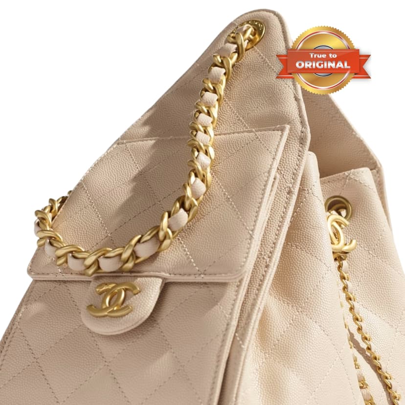 [True-to-ORIGINAL] Chanel 25 Small Handbag Beige For Women 10.2in/26cm  AS5293-B20304-NAGEK