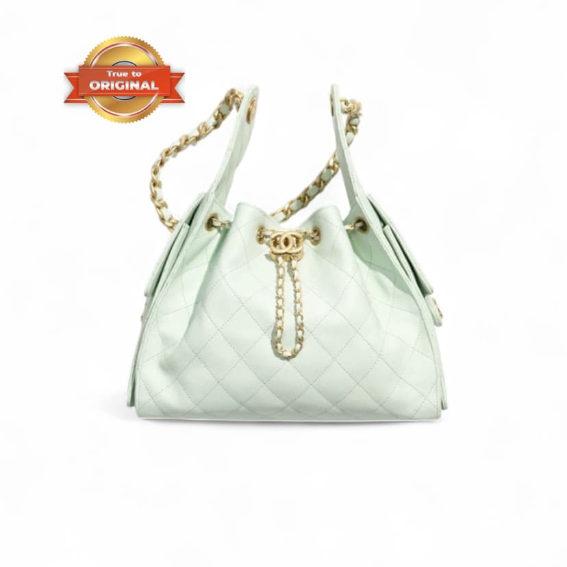 [True-to-ORIGINAL] Chanel 25 Small Handbag  Light Green For Women 10.2in/26cm AS5293-B20304-NAGER