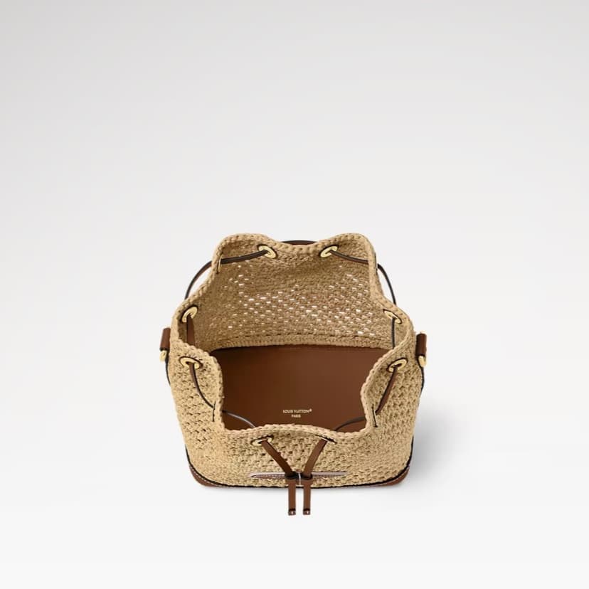 [True-to-ORIGINAL] Louis Vuitton Noé BB Bucket Bag Tan For Women 8.7in/22cm M24722