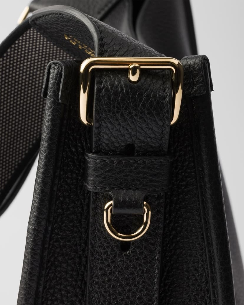 [True-to-ORIGINAL] Prada Medium Leather Bag Black For Women 11in/28cm 1BC073_2DKV_F0632_V_7NO