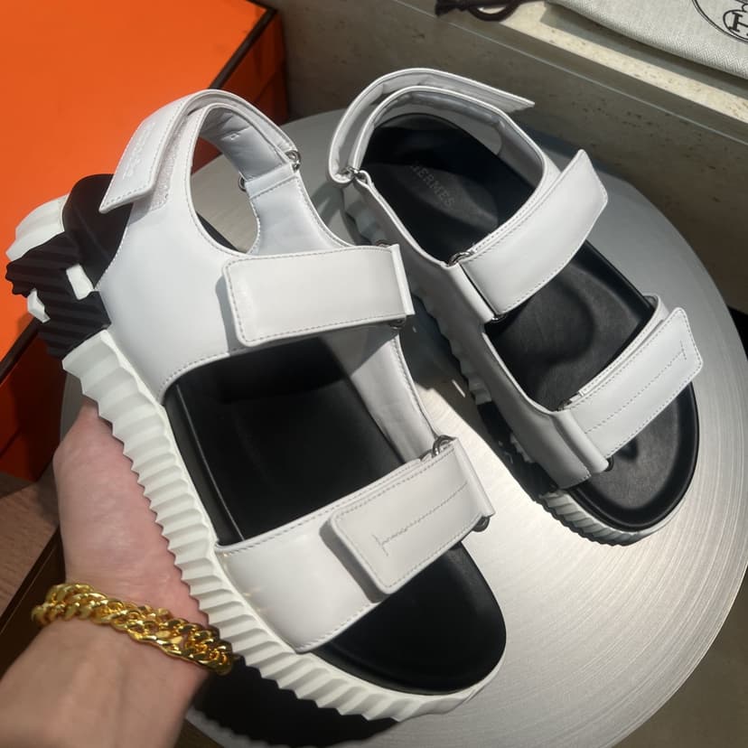 Hermes Junior Sandal Blanc For Men - H251988ZH90390