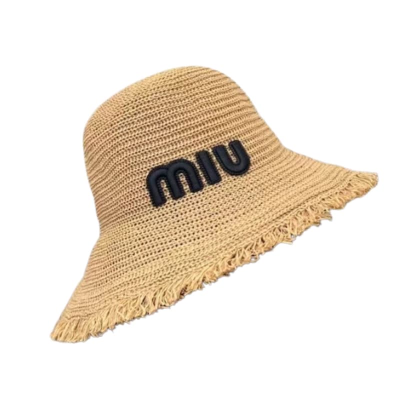 Miu Miu Knit Bucket Hat Brown For Women 57cm/ 22.4in