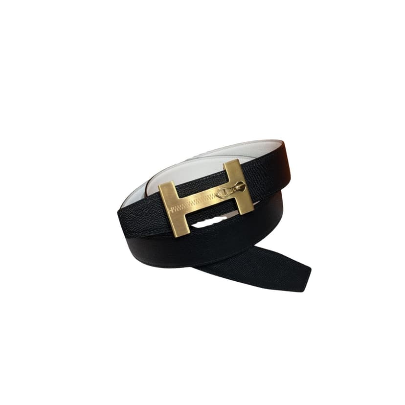 Hermès “H-Zip” 38mm Reversible Belt White &amp; Black