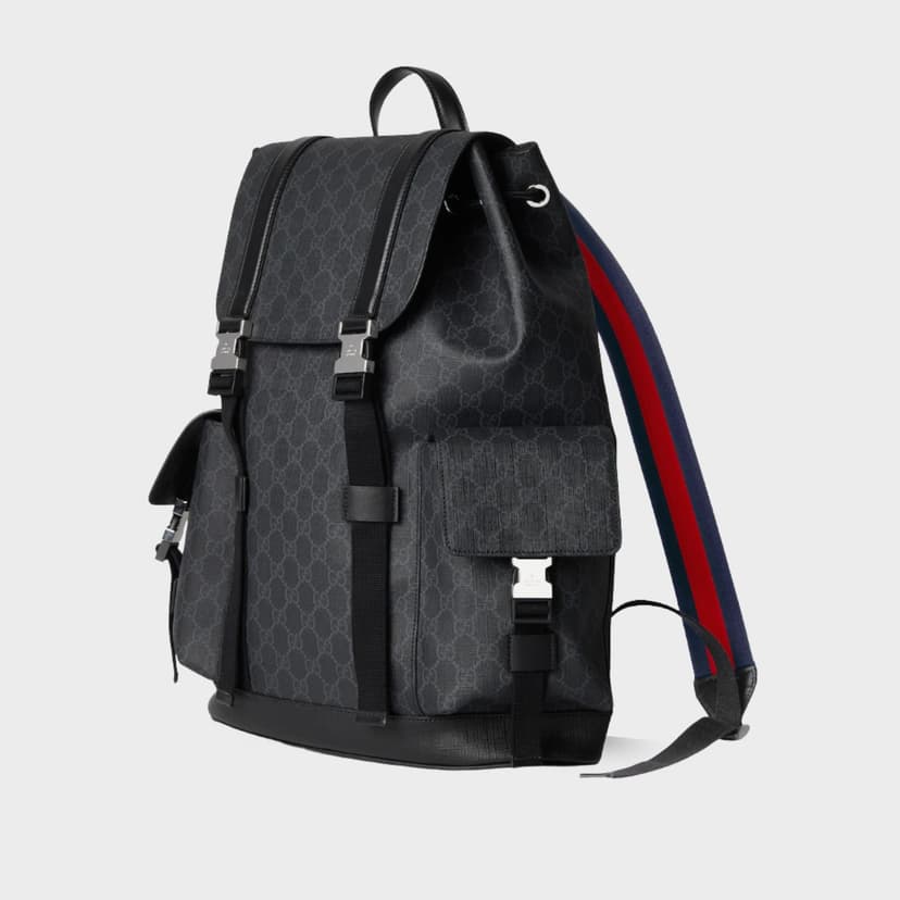Gucci Large Backpack Black For Men 45cm/18.1in - 792080 FADJQ 1185