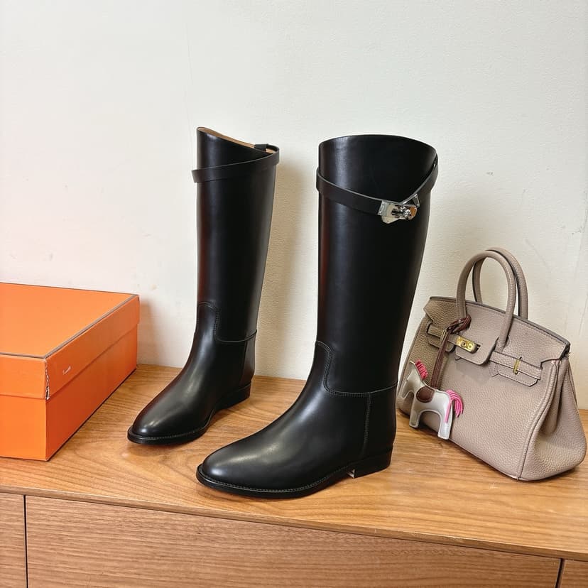 Hermes Jumping Boot Black For Women H042138Z 01400