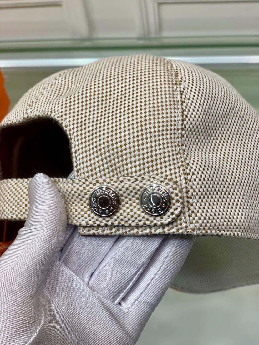 Hermes Davis H Primavera Cap Beige Hermes Cap