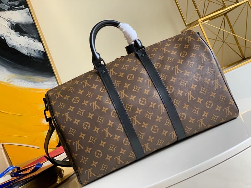 Louis Vuitton Keepall Bandouliere 45 Monogram Canvas For Men, Men’s Bags, Travel Bags 17.7in/45cm LV