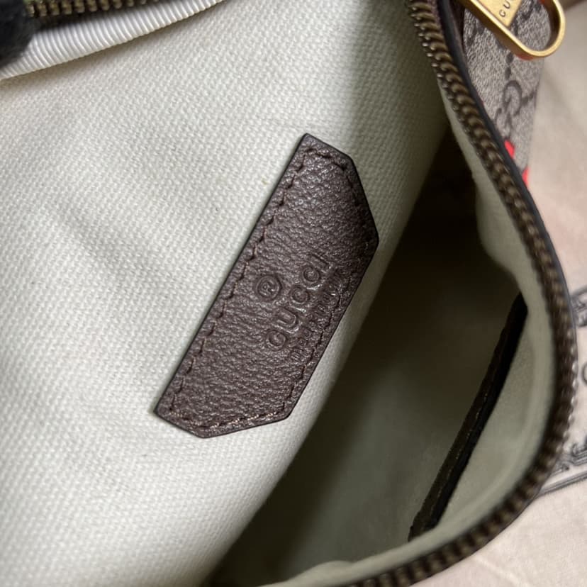 Gucci Belt Bag With Interlocking G Beige And Ebony 682933 92THG 8563