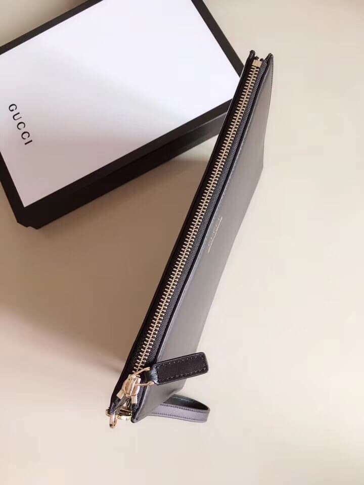 Gucci Marmont Pouch Black For Men, Men's Pouch 12in/30cm GG