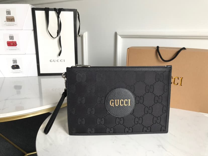 Gucci Off The Grid Pouch Black For Men, Men's Pouch 12in/31cm GG 625598 H9HAN 1000