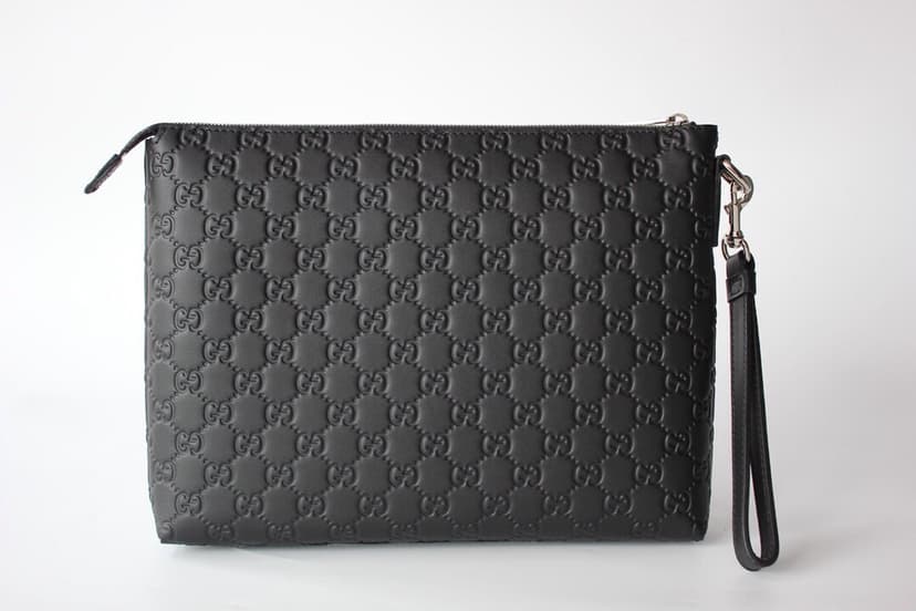 Gucci Animalier Pouch Full Black For Men, Men's Pouch 12in/30.5cm GG