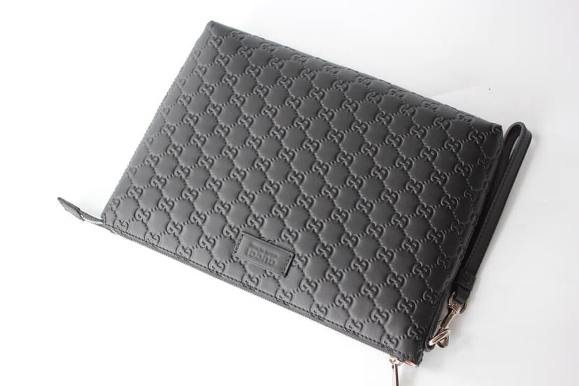 Gucci Animalier Pouch Full Black For Men, Men's Pouch 12in/30.5cm GG