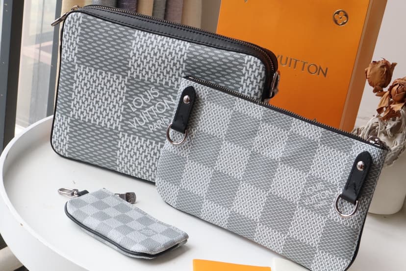 Louis Vuitton Trio Messenger Damier Eclipse Reverse For Men, Men's Bags, Shoulder And Crossbody Bags 9.8in/25cm LV M69443