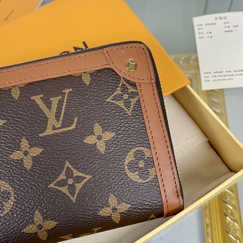 Louis Vuitton Zippy Wallet Trunk Monogram Canvas For Men, Men's Wallet 7.7in/19.5cm LV