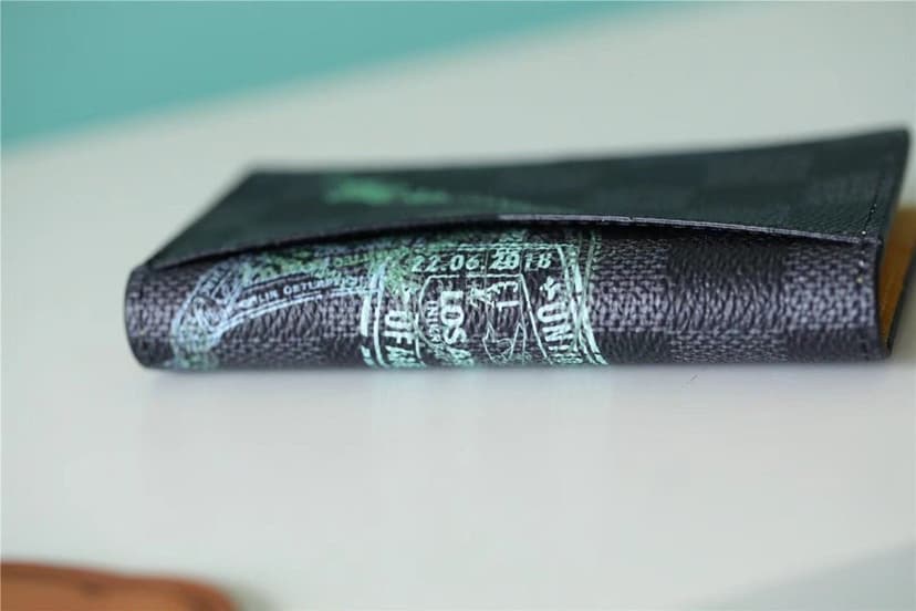 Louis Vuitton Pocket Organiser Damier Graphite Canvas For Men, Men's Wallet 4.3in/11cm LV N64602