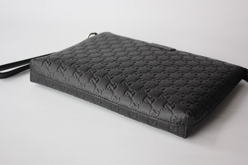 Gucci Animalier Pouch Full Black For Men, Men's Pouch 12in/30.5cm GG