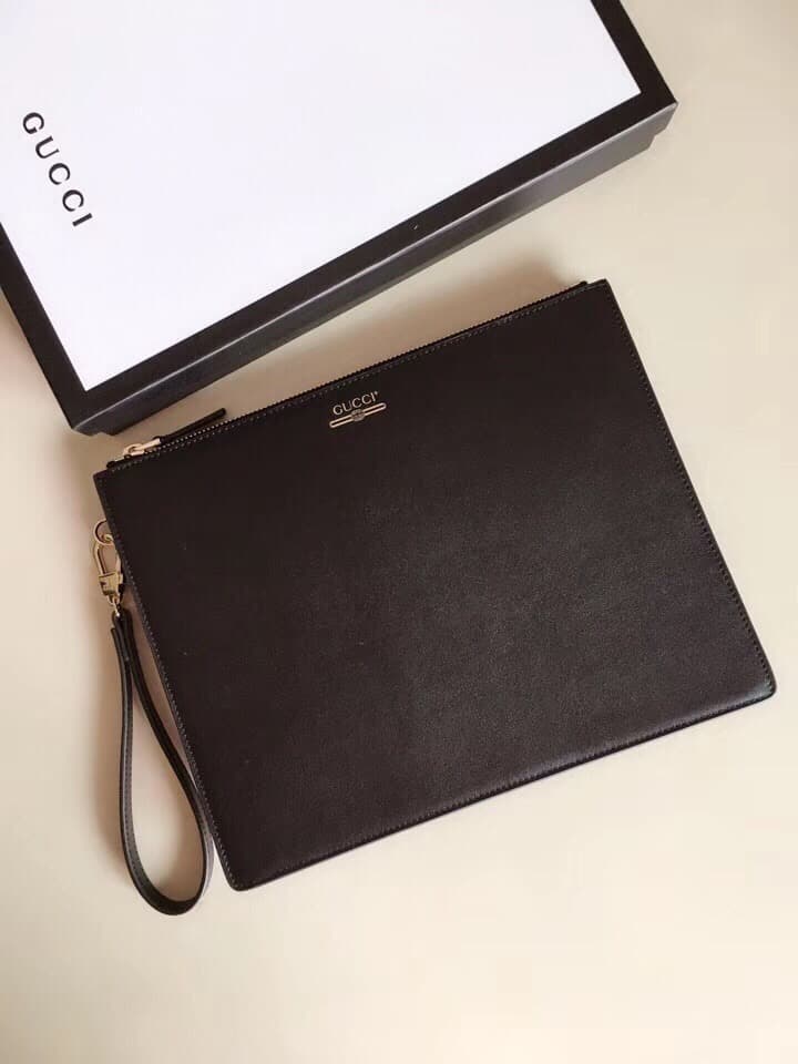 Gucci Marmont Pouch Black For Men, Men's Pouch 12in/30cm GG