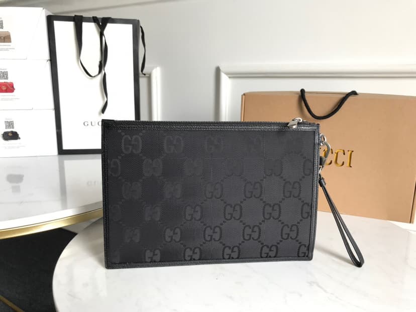 Gucci Off The Grid Pouch Black For Men, Men's Pouch 12in/31cm GG 625598 H9HAN 1000