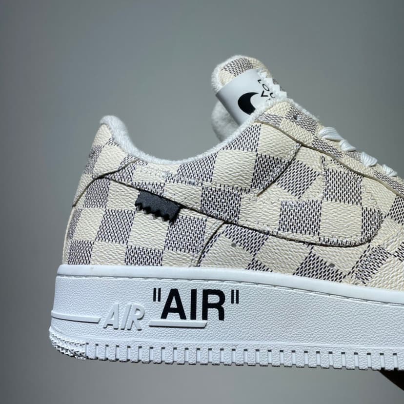 Louis Vuitton And Nike “Air Force 1” By Virgil Abloh Ivory For Men, Men’s Shoes