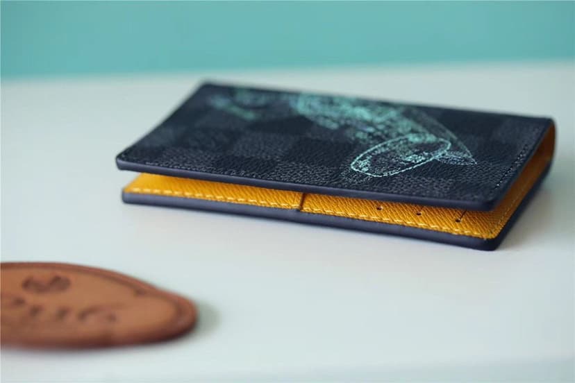 Louis Vuitton Pocket Organiser Damier Graphite Canvas For Men, Men's Wallet 4.3in/11cm LV N64602