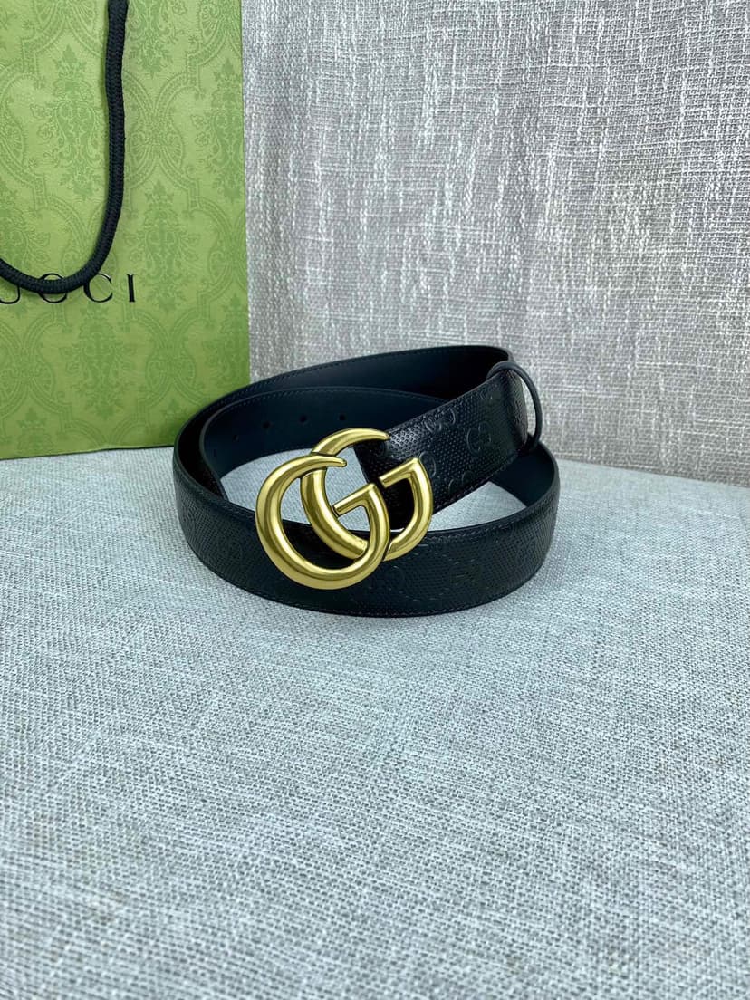 Gucci Signature Belt Black For Women, Women Belt