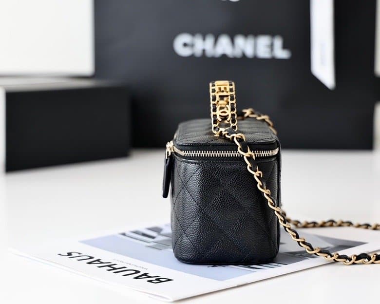 Chanel Small Vanity Case Black AS3171