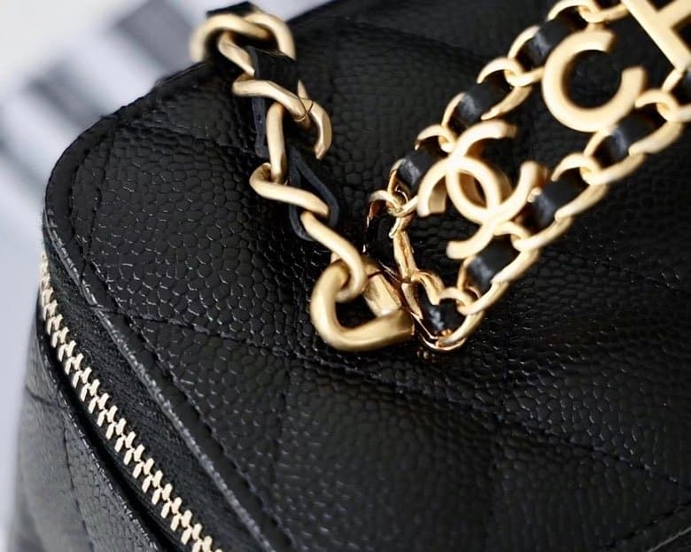 Chanel Small Vanity Case Black AS3171