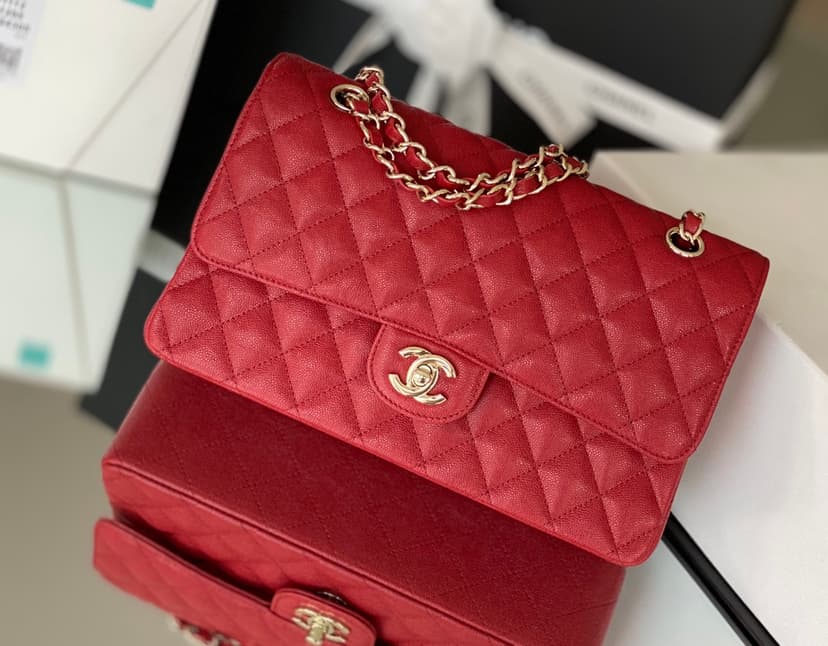 Chanel Classic Handbag 26cm Red A01112