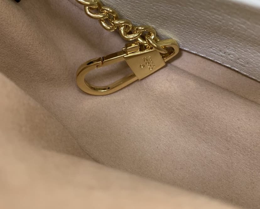 Gucci Ophidia GG Mini Bag Beige And Ebony GG Supreme Canvas 658551 96IWG 9794