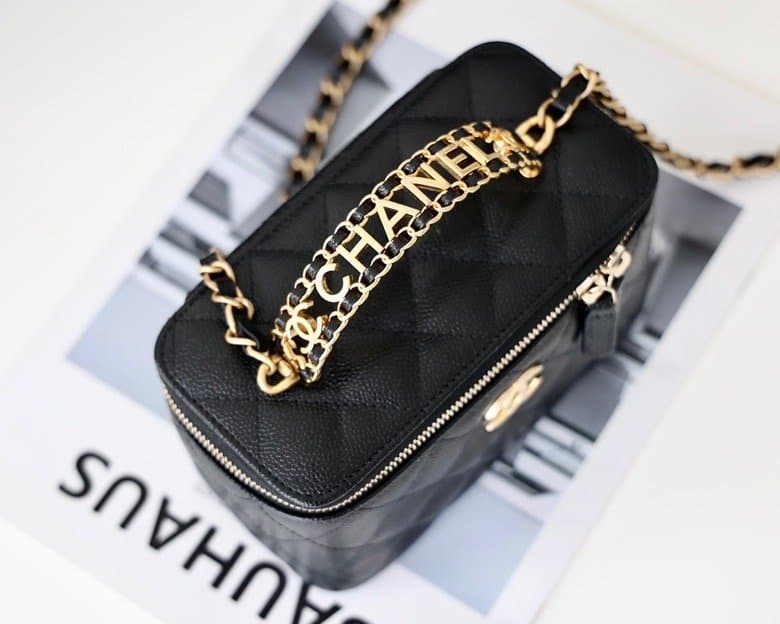 Chanel Small Vanity Case Black AS3171