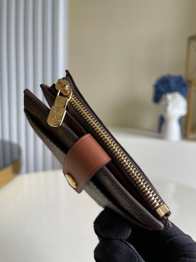 Louis Vuitton Multiple Card Holder Monogram Canvas Brown For Men, Men's Wallet 11cm LV N60451