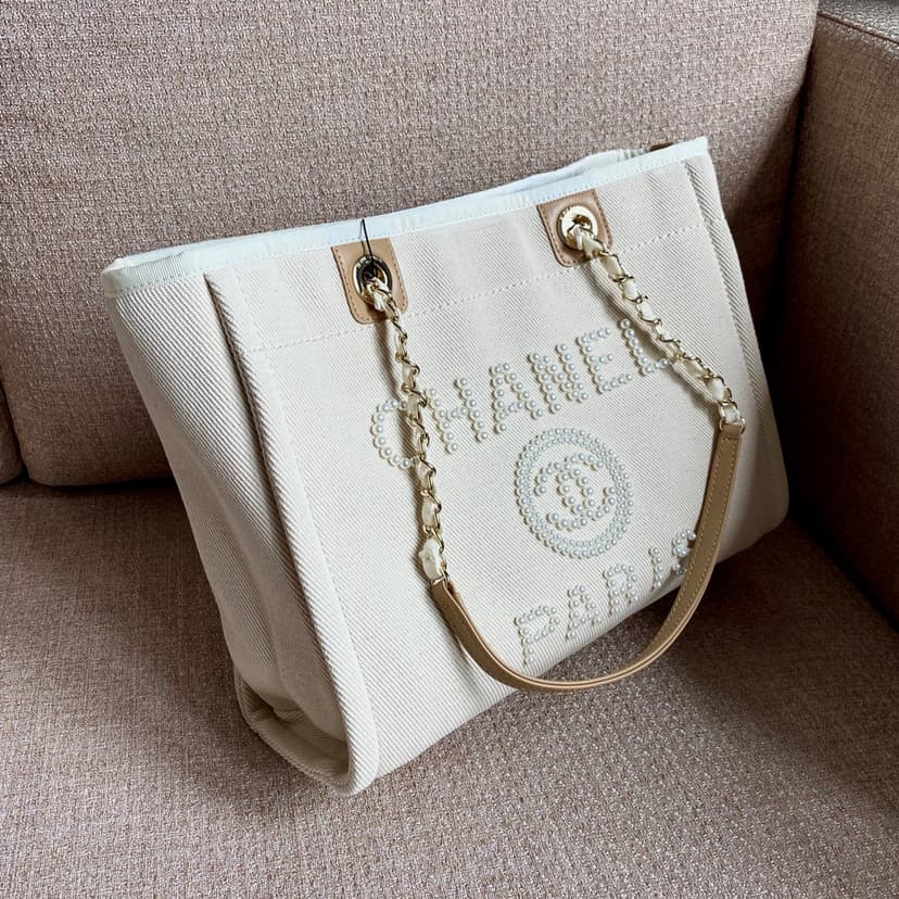 Chanel Deauville Tote Bag Beige