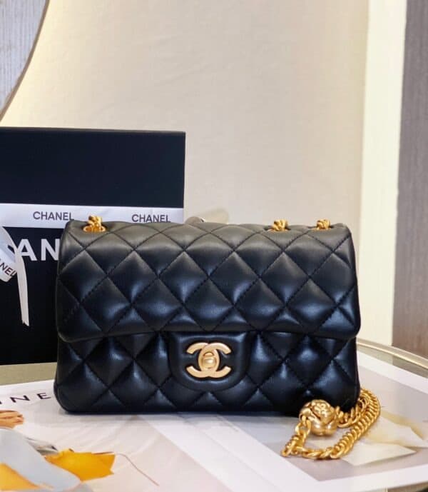 [True-to-ORIGINAL]Chanel Small Flap Bag Black For Women, Women's Bags 8.7in/22cm