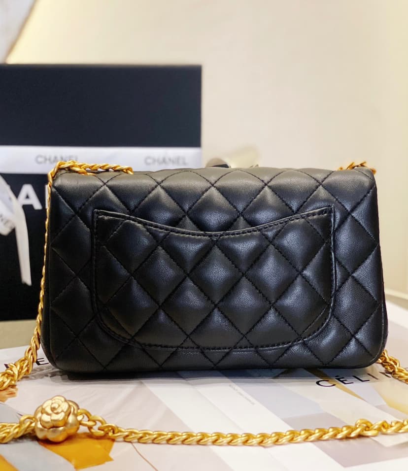 [True-to-ORIGINAL]Chanel Small Flap Bag Black For Women, Women's Bags 8.7in/22cm