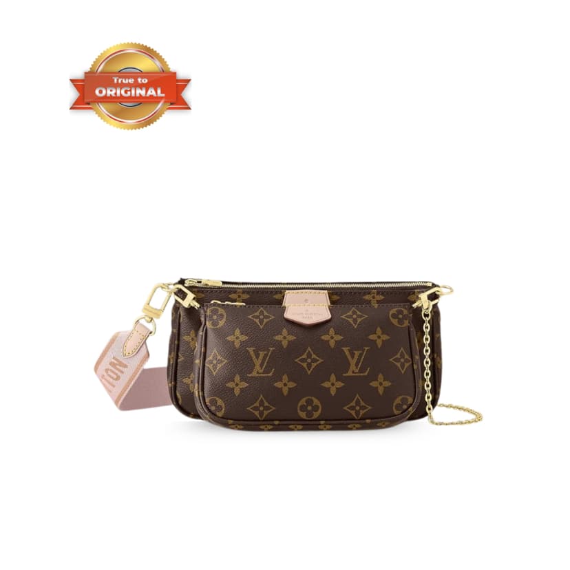 [True-to-ORIGINAL] Louis Vuitton Multi Pochette Accessoires Monogram Canvas Brown For Women 9.4in/24cm LV M44840