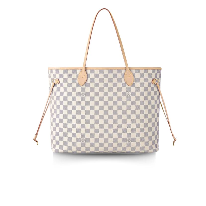 Louis Vuitton Neverfull GM Tote Bag Damier Azur Canvas Beige N41360