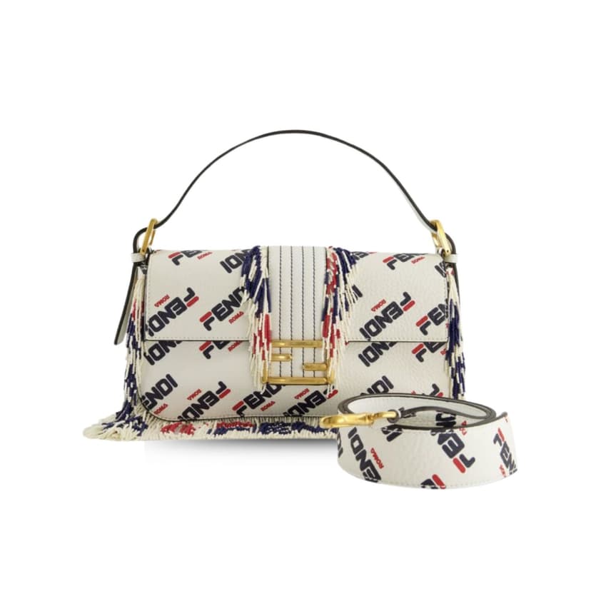 FENDI x FILA Mania Beaded Baguette Multicolour Bag