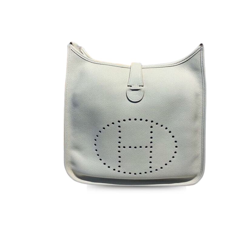 Hermes Evelyne III GM Bag White